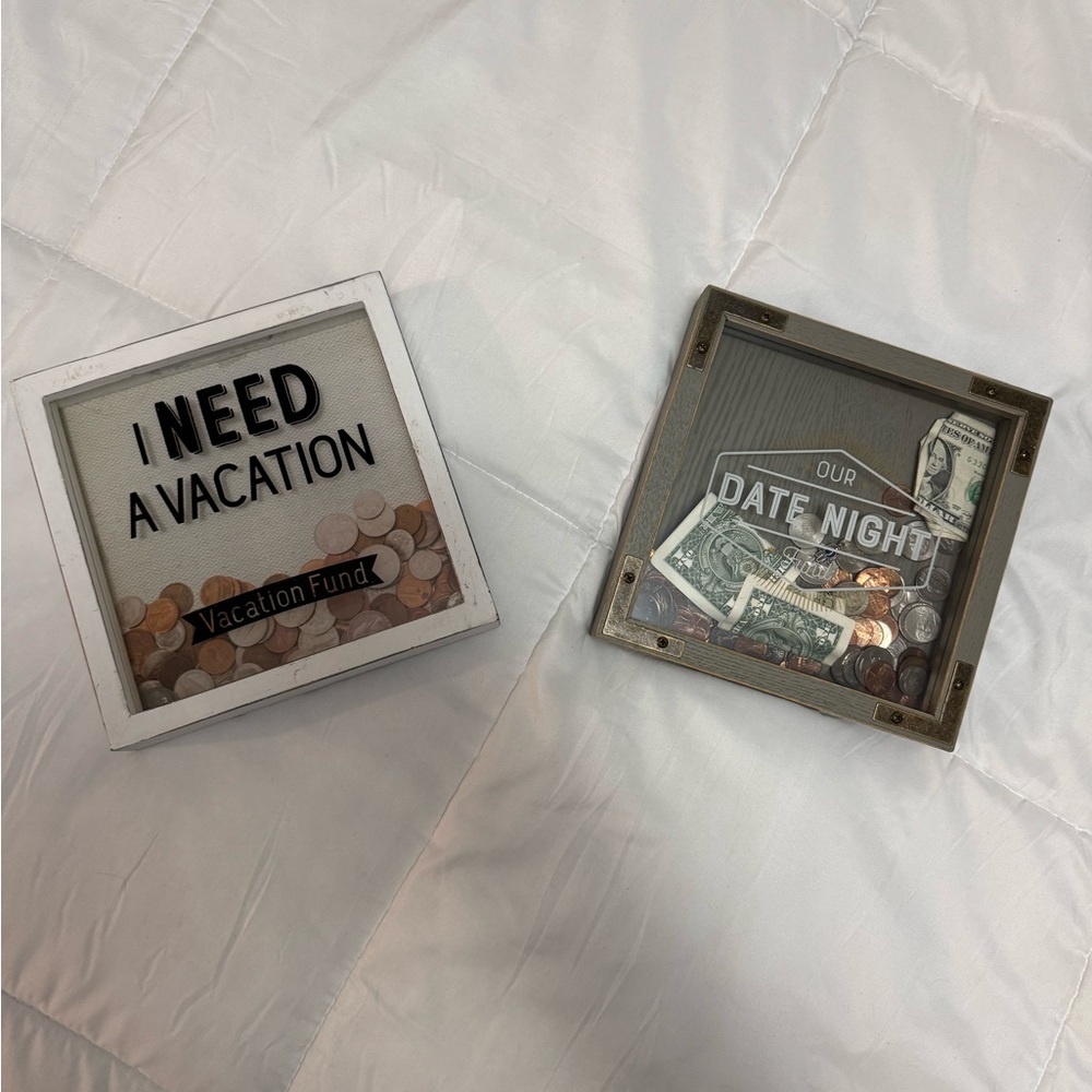 Vacation Fund / date night fund Money Box